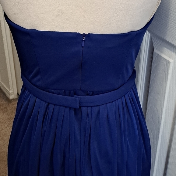 NWT David's Bridal Versa Convertible Cobalt Blue Formal Bridesmaid Dress - Picture 7 of 14